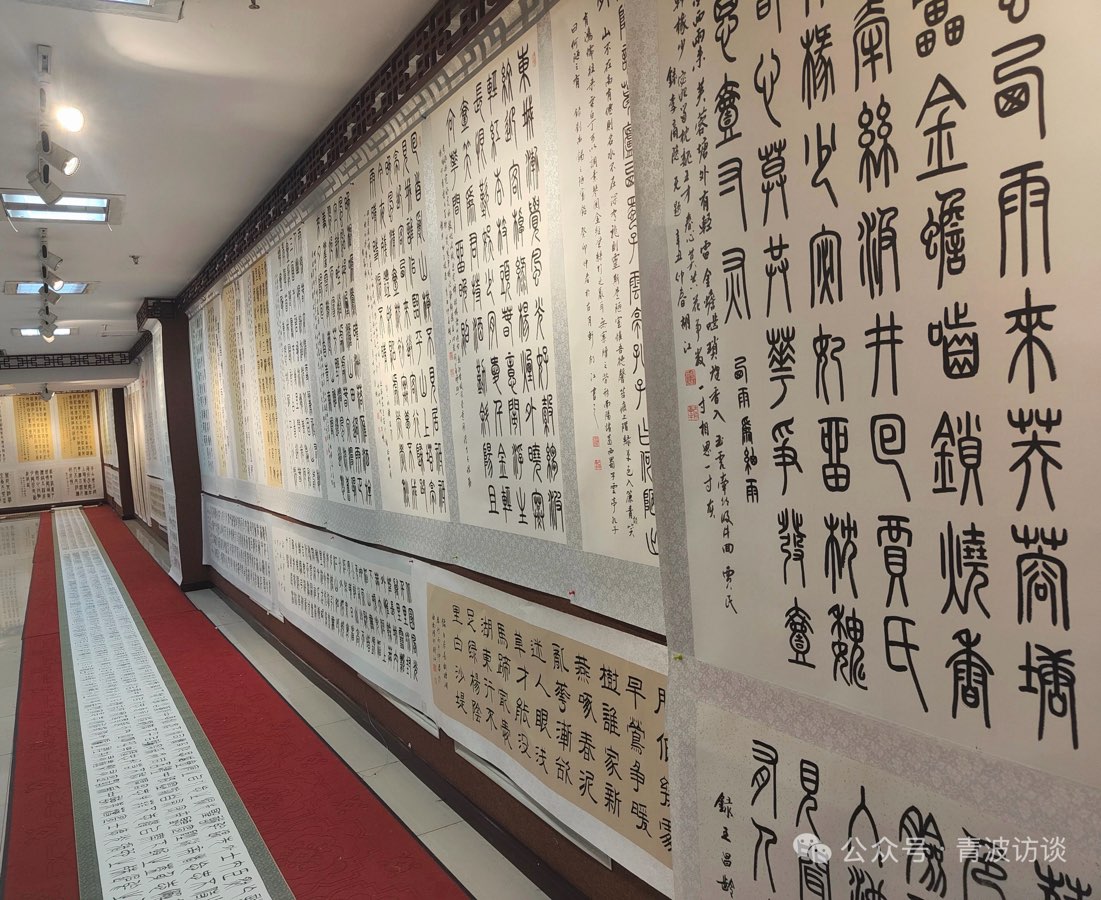 北京头条《青波访谈》之胡江先生书法作品展特辑（下）-作者：青波-编辑：李诗音-央华网-人民网-环球同步（图15）