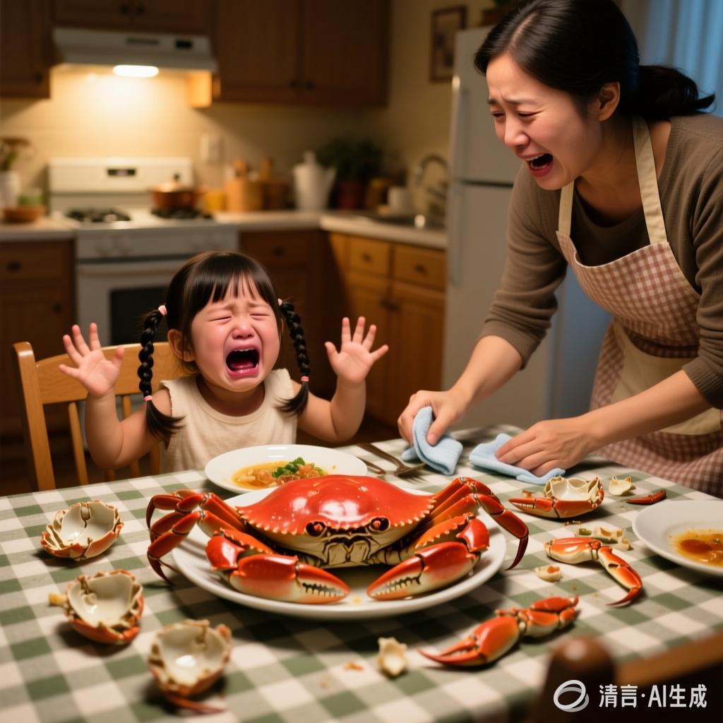 马淑云：【土掉渣·滑溜曲】小丫吃螃蟹（中国憨派文学）（图2）