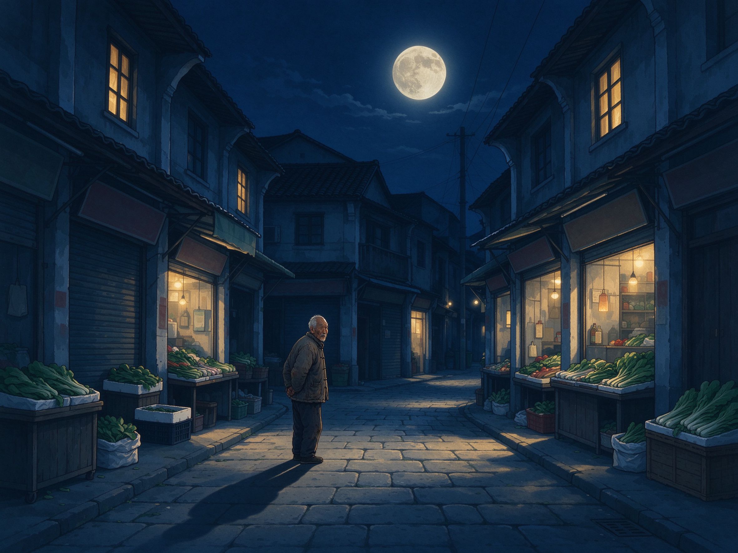 月夜乡愁 插图