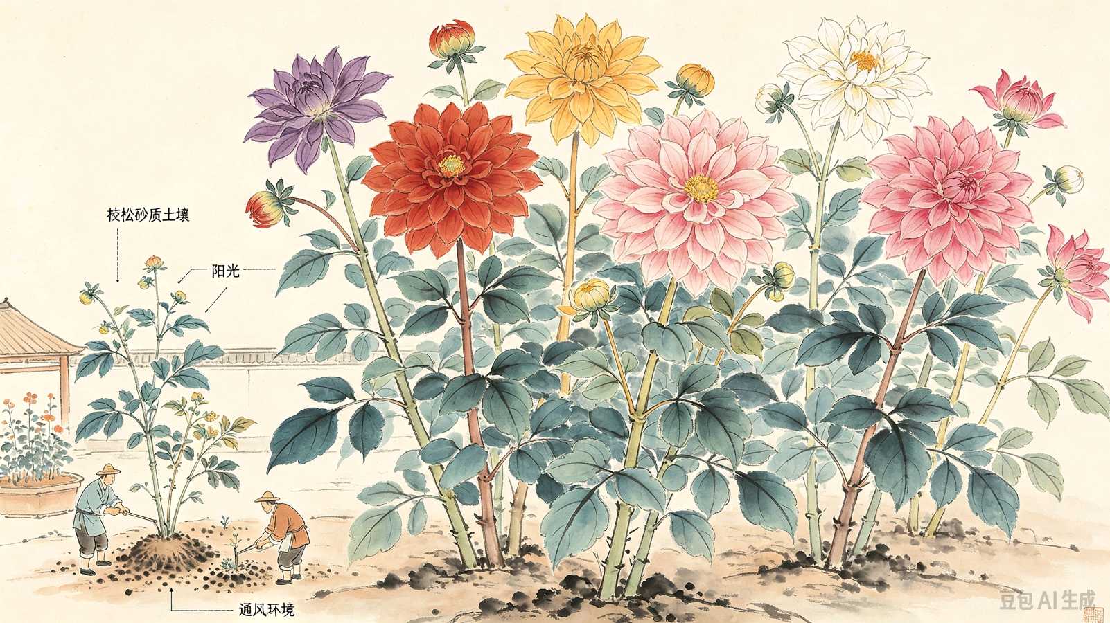 【茌山诗苑】山东茌平高廷伦‖诗赞大丽花