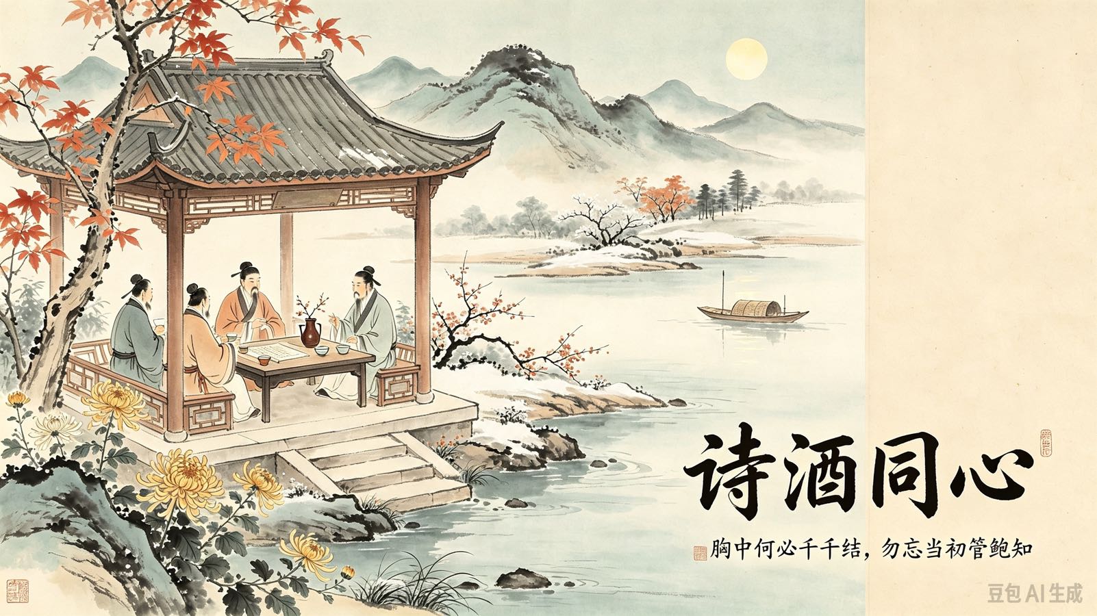 《雅澜文学》品鉴萧双喜先生.霜降小聚(图5)