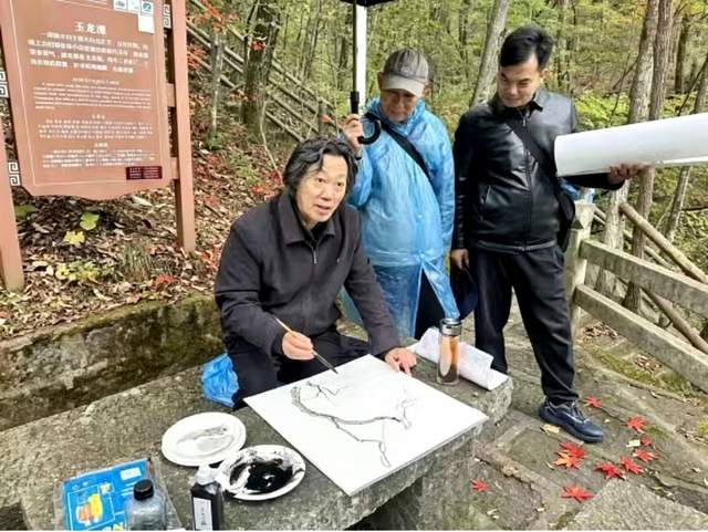南阳市内乡:名家走进宝天曼 笔墨礼赞生态美(图3)