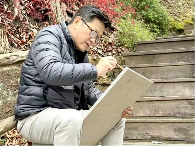 南阳市内乡:名家走进宝天曼 笔墨礼赞生态美(图6)