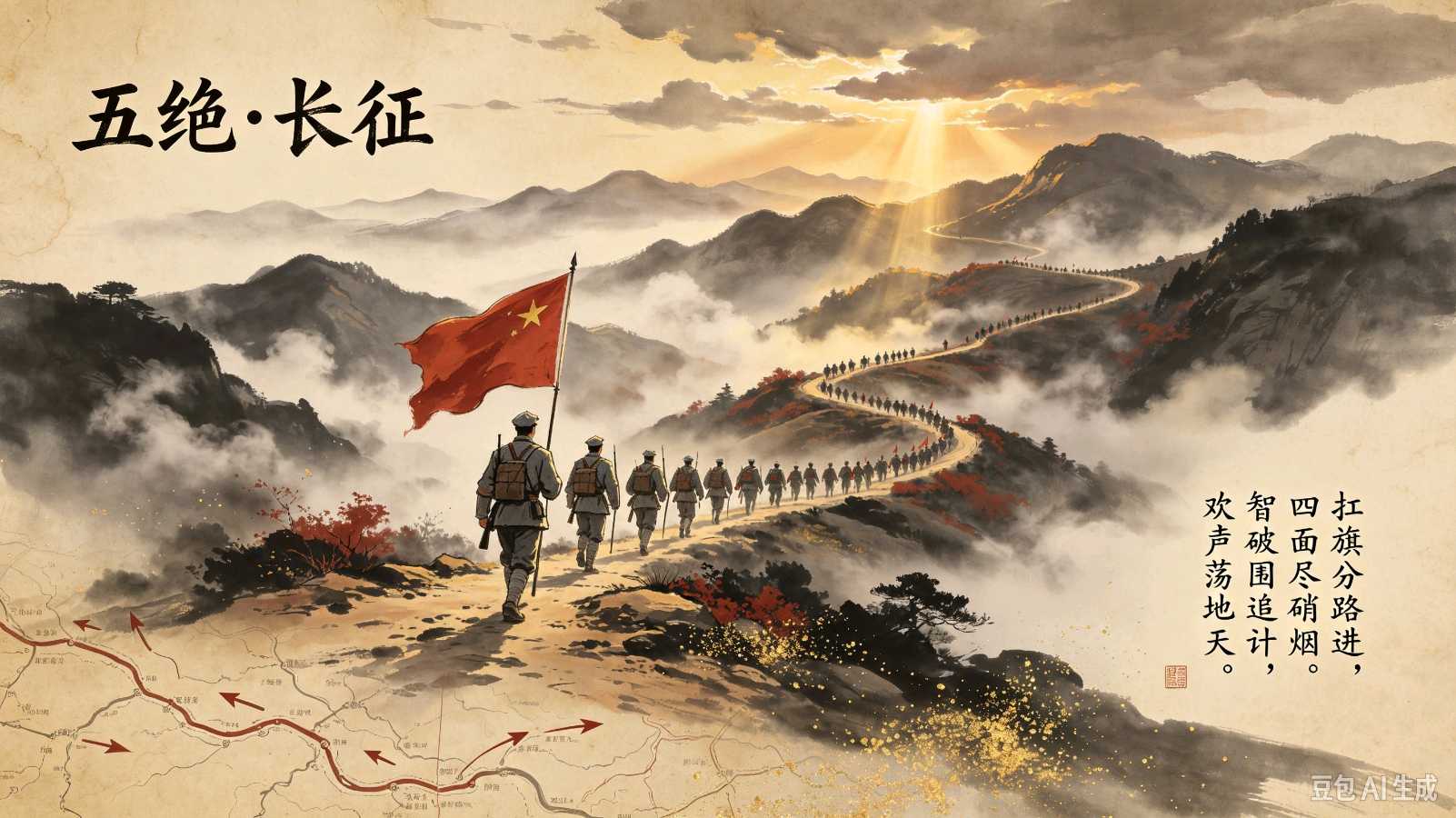 请欣赏《律绝五首 长征》作者碧河映春/主播.编辑渺邈【中国长江文学社】有声文学平台【第20390期】（图3）