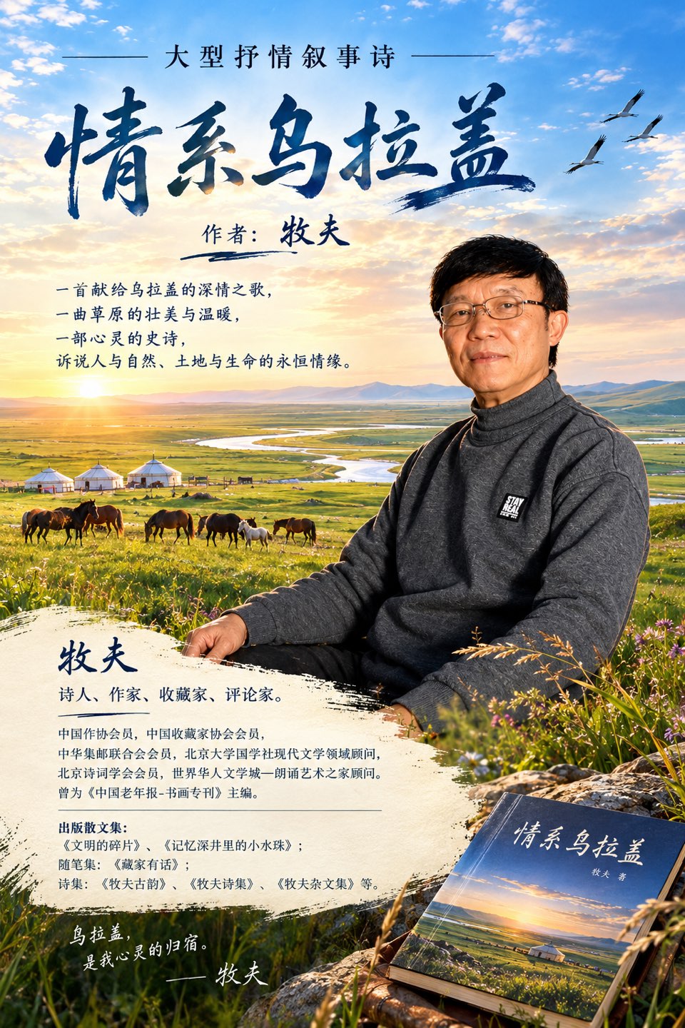 【朗诵艺术之家】大型抒情叙事诗《情系乌拉盖》第六十期“特刊”(图3)