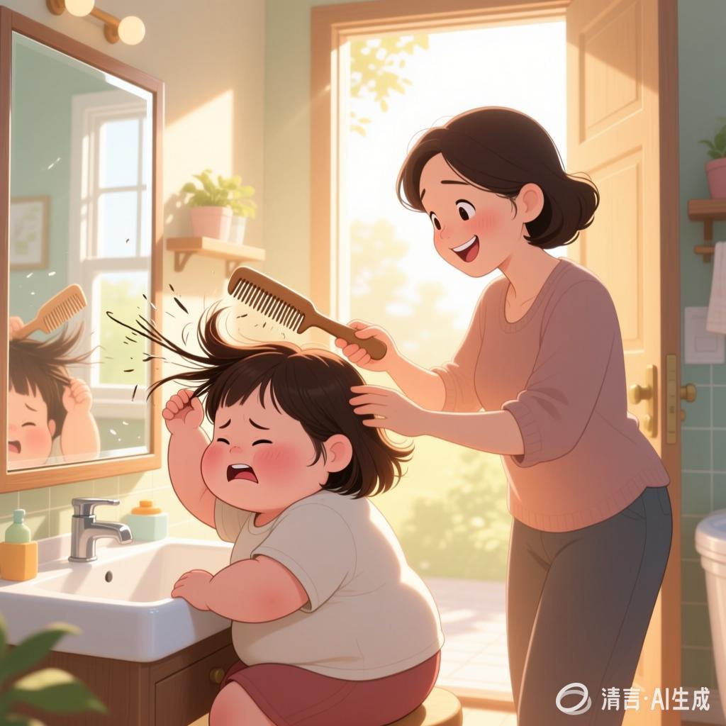 孔另融：【土掉渣·滑溜曲】小胖妞梳头《中国憨派文学》（图2）