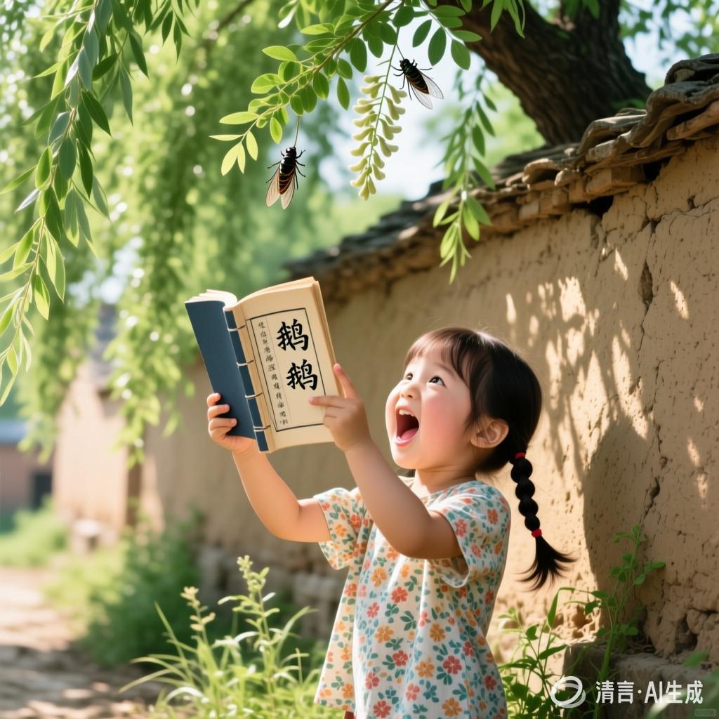 孔另融:【土掉渣·滑溜曲】丫丫念书拿倒了《中国憨派文学》(图2)