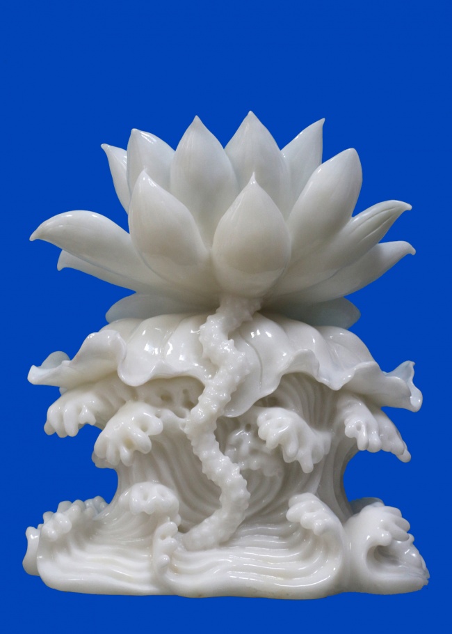 张亚雄雕刻汉白玉作品《净莲禅心》获飞天奖金奖入藏敦煌博物馆(图2)