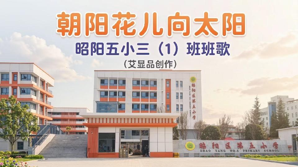 昭阳五小三(1)班班歌封面