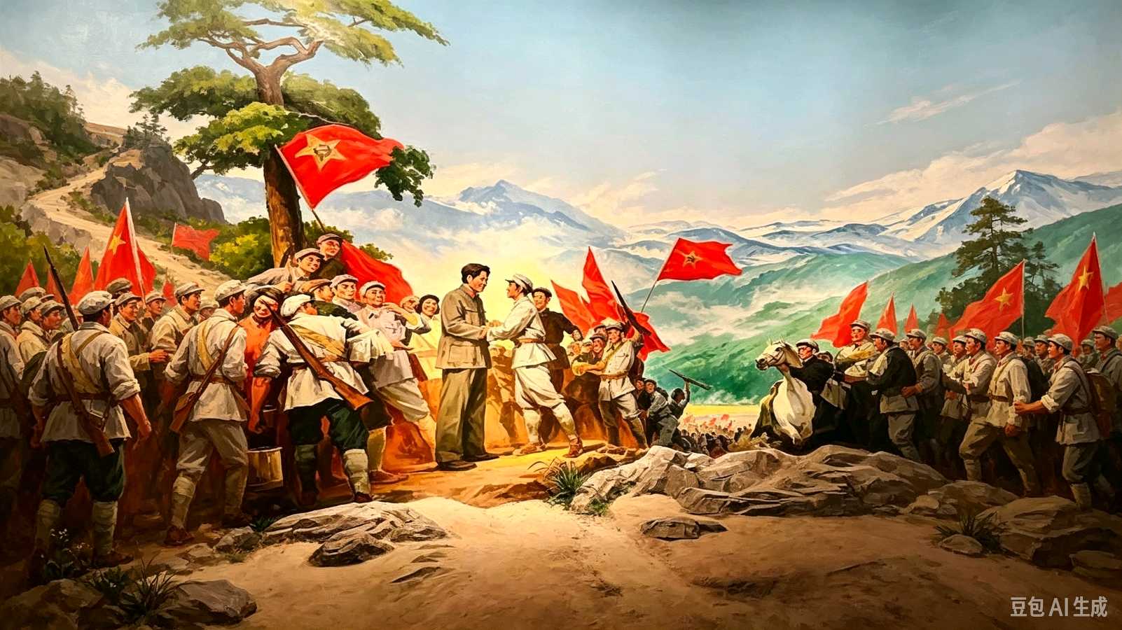 朗诵版：《山河万里红旗路 ——纪念红军长征胜利九十周年》瀛洲居士（图11）