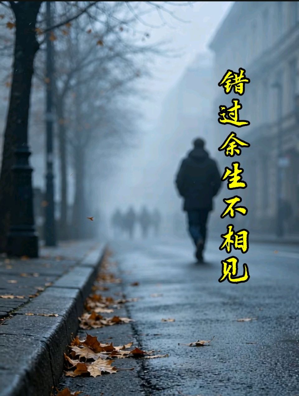 错过余生不相见｜回首过往，遗憾在心间，奈何你再也回不到我身边…