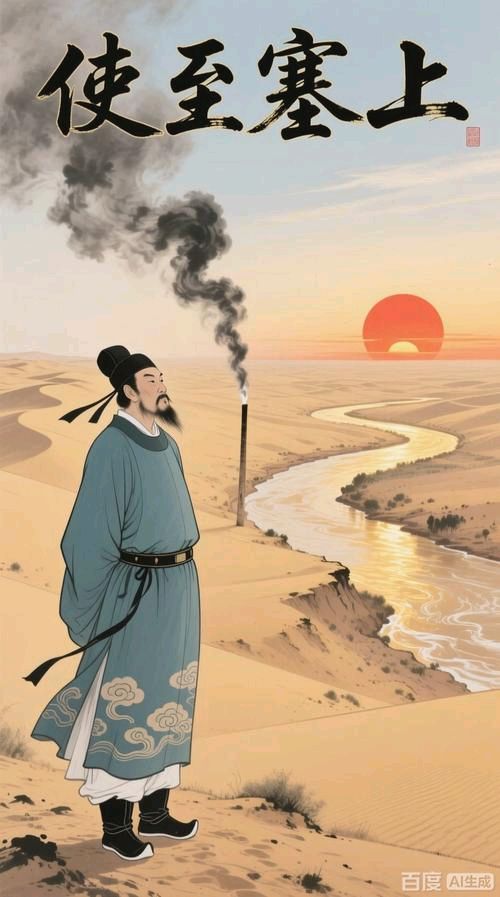 大漠扬尘孤烟直，静把文章化遥思/三木秉风石文轩。