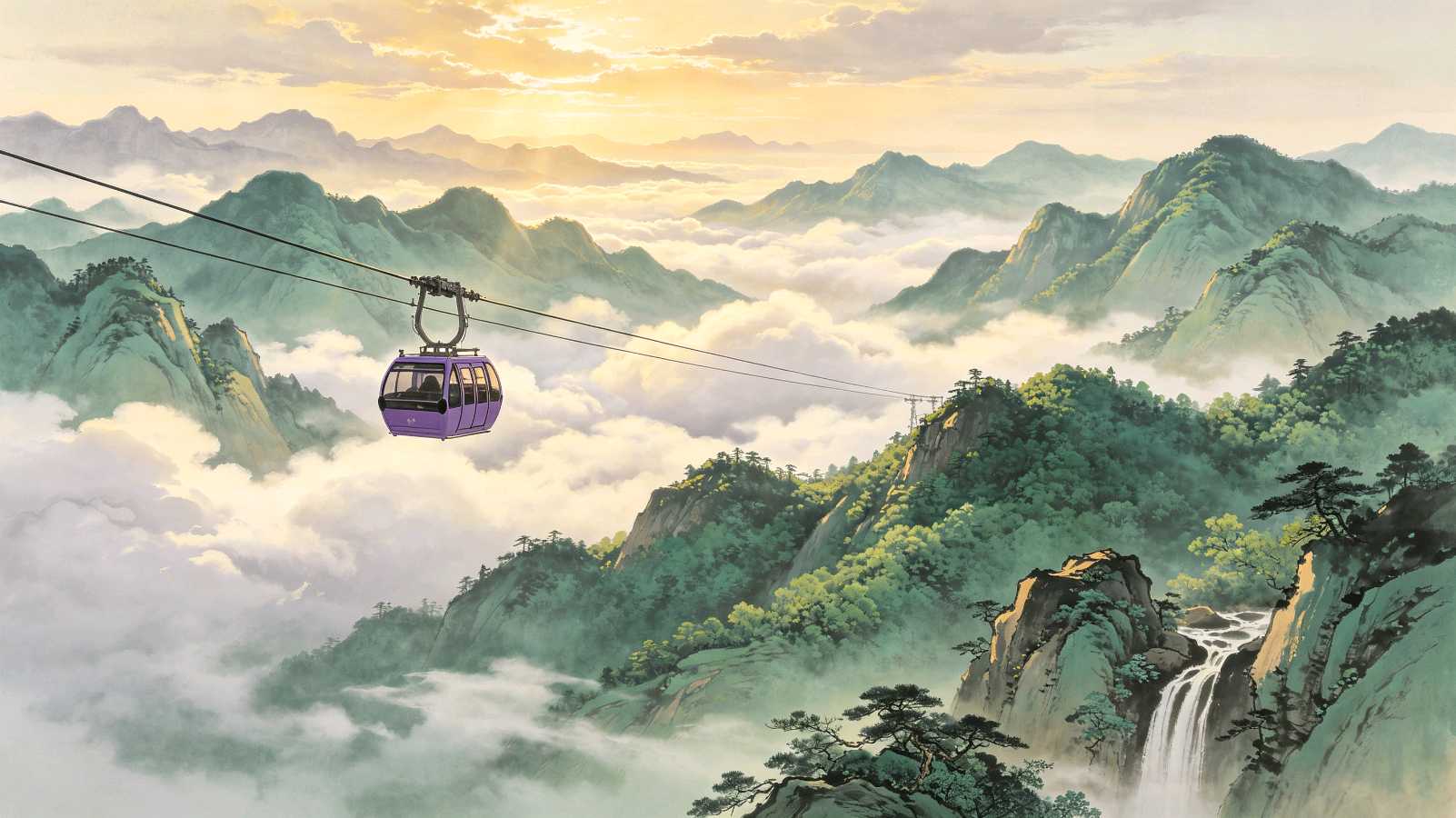 七律•乘缆车观光----步韵宋•舒亶七律［游云湖过香山偶成二首其一］（通韵）文/戴嘉臣/朗诵：卿音（图2）