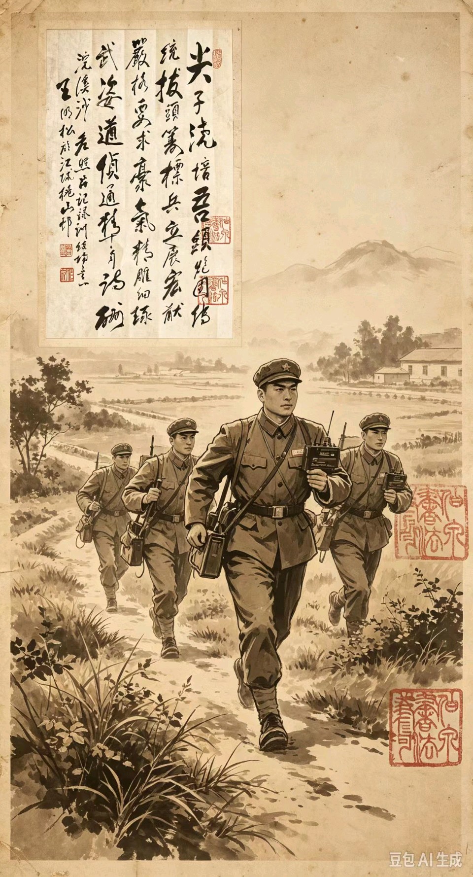 王明松～沙场留照，词记军魂【中国楹联野草诗社】第五研修院（第2447期）（图2）