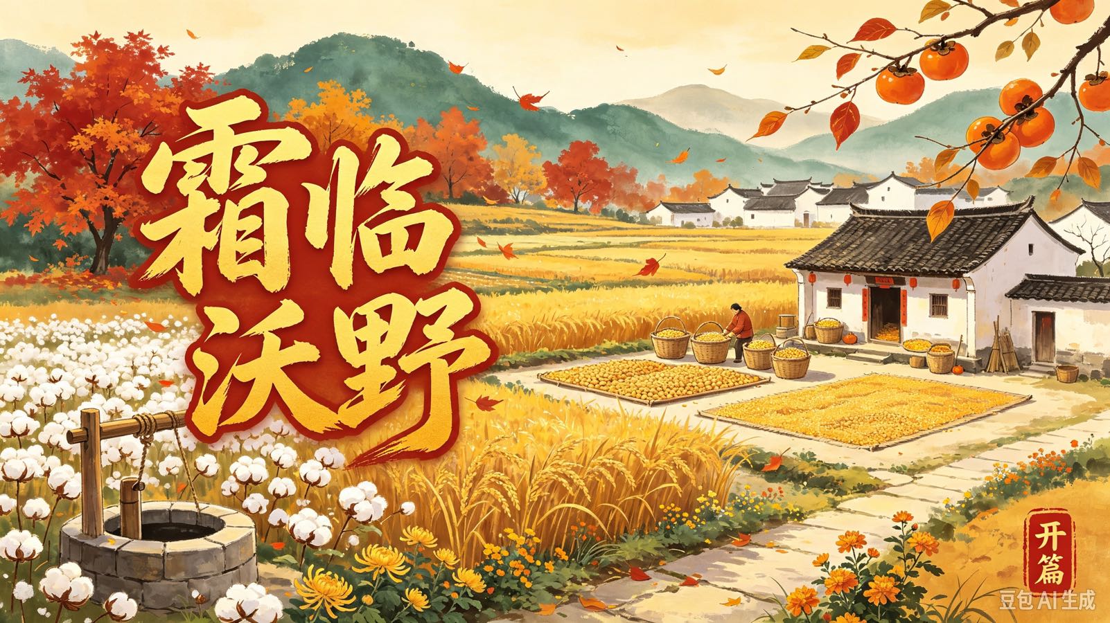 《菊韵流芳》欣赏李作华先生.霜降(图3)