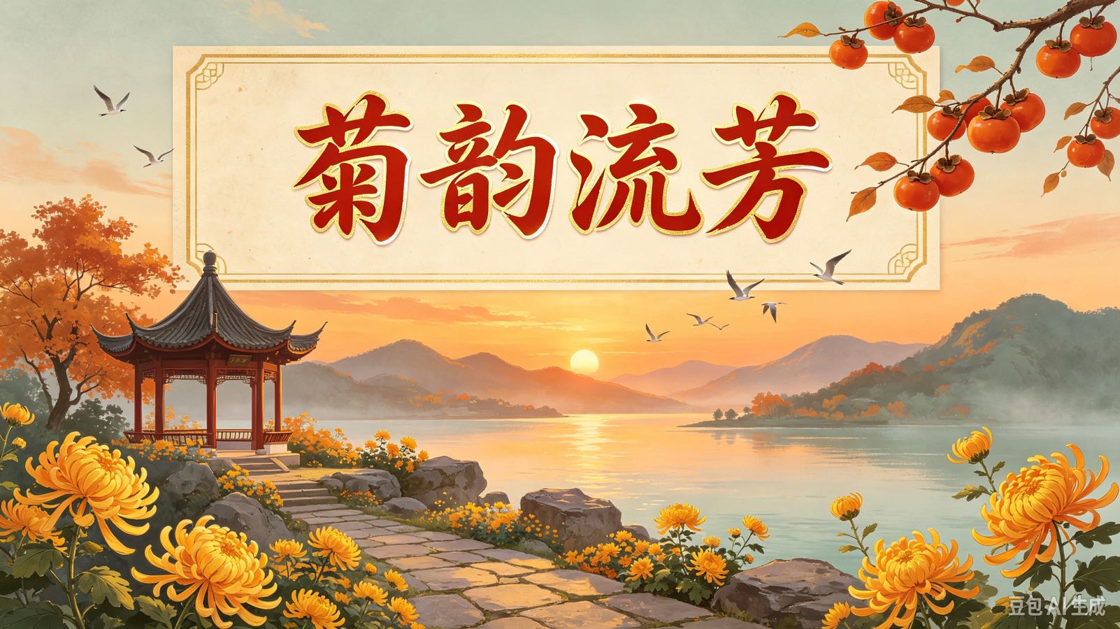 《菊韵流芳》欣赏李作华先生.霜降