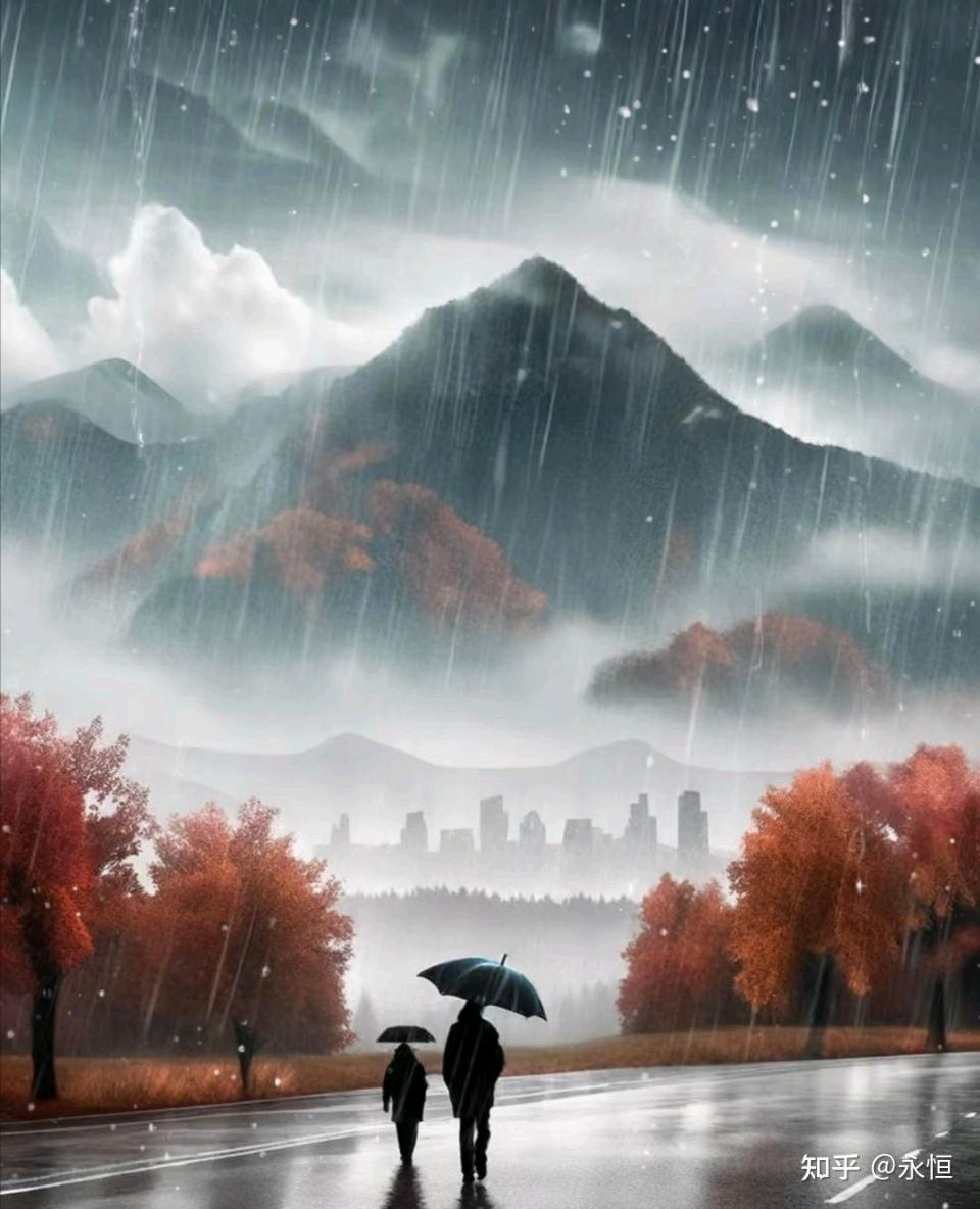 刘佰儒《深秋的雨》诵/丽人（图2）