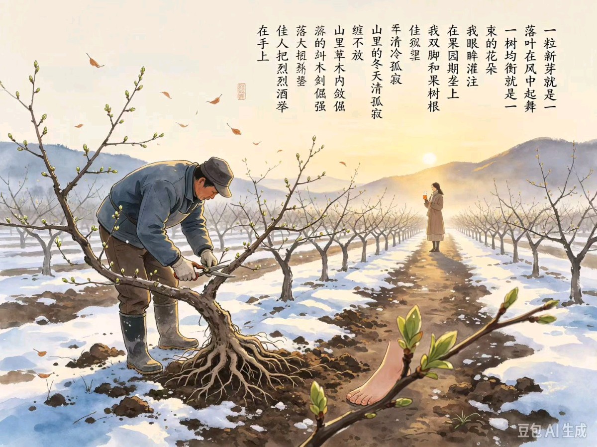 岭上风《冬忙》诵/丽人