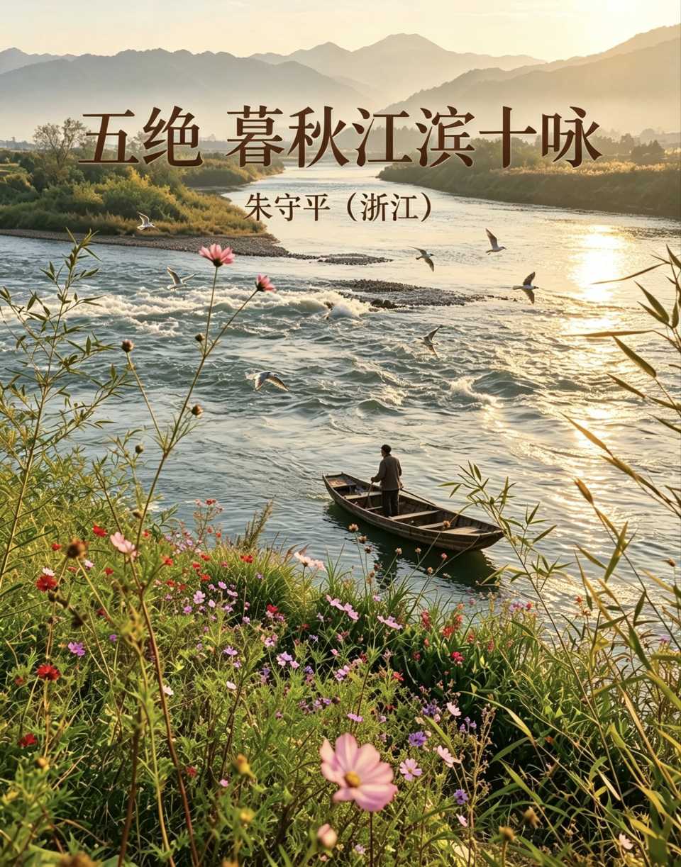 请欣赏《五绝.暮秋江滨十咏》作者/朱守平 主播/挽一树梨花 编辑/君子兰【中国长江文学社】有声文学平台【第20389期】（图3）