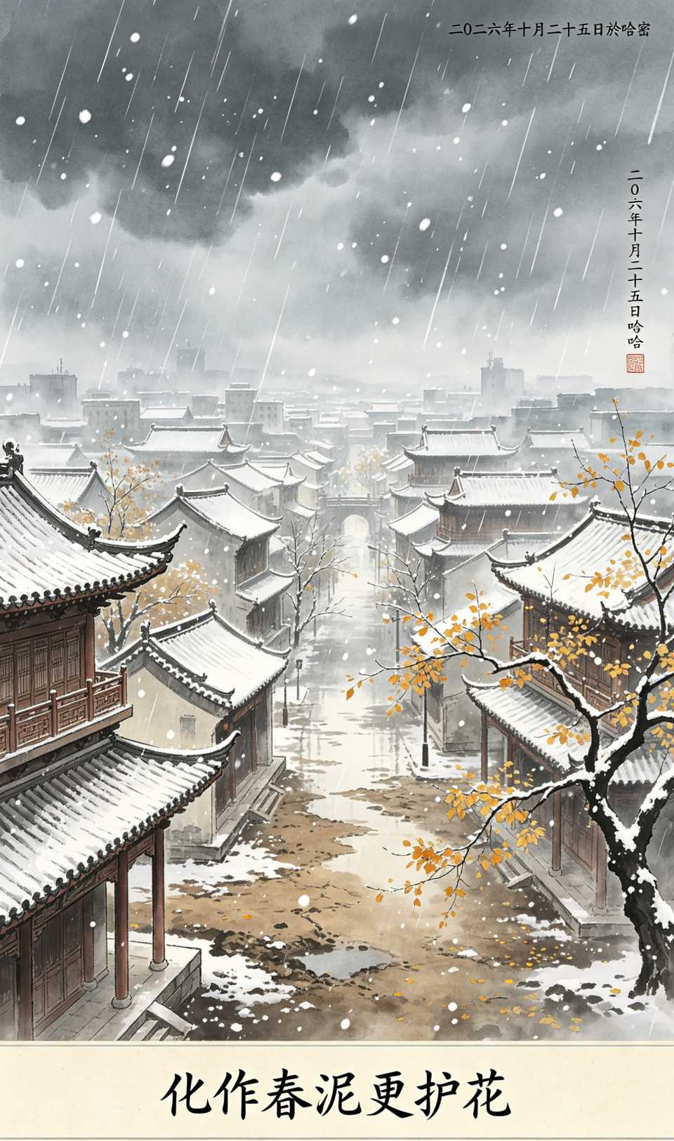 【南京头条】2026年的第一场雨加雪〔文／任泳儒〕