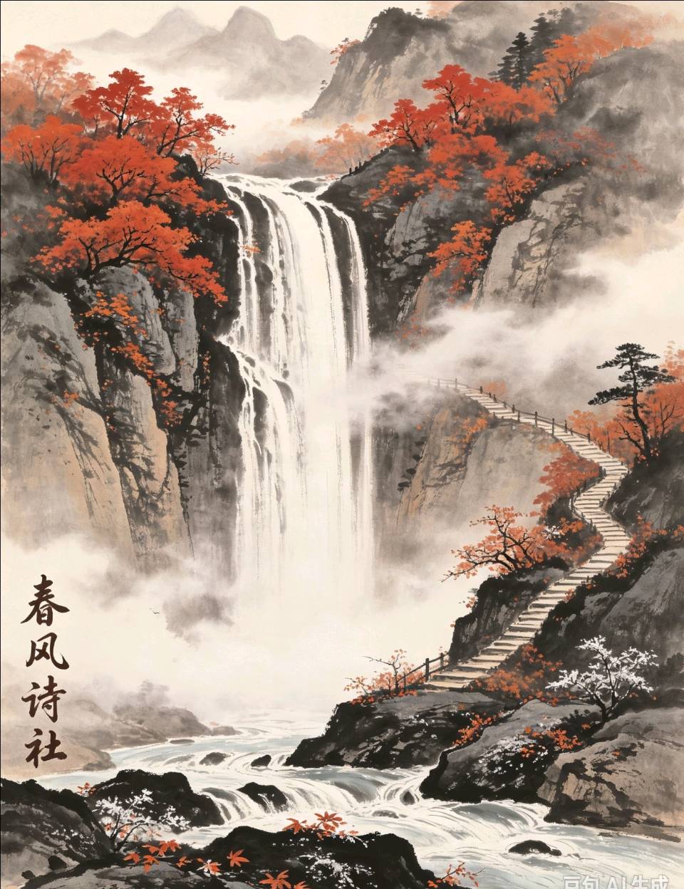 春风诗社秋山红叶集锦刊(图16)