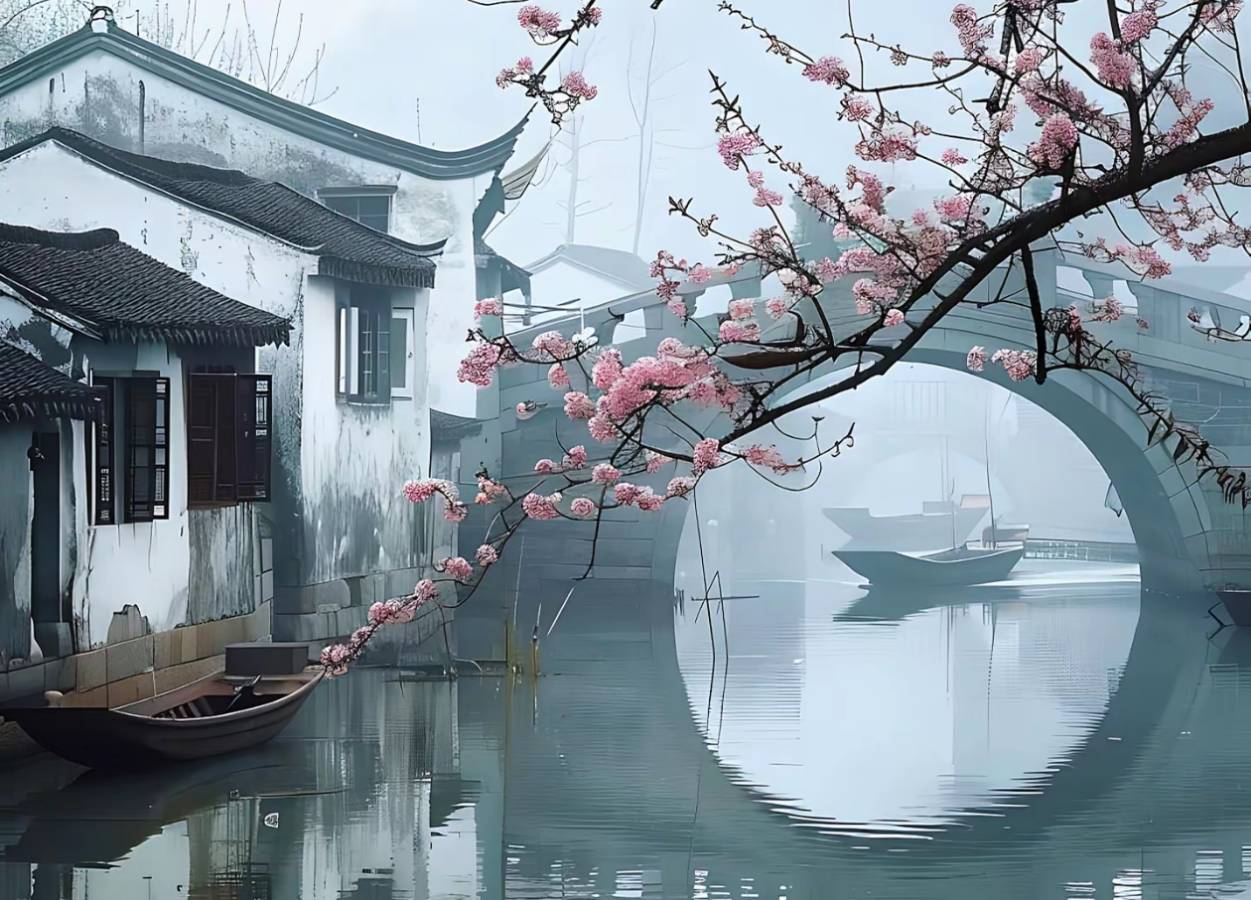 《烟雨曼江南》作者:傅志龙 编辑:伍月