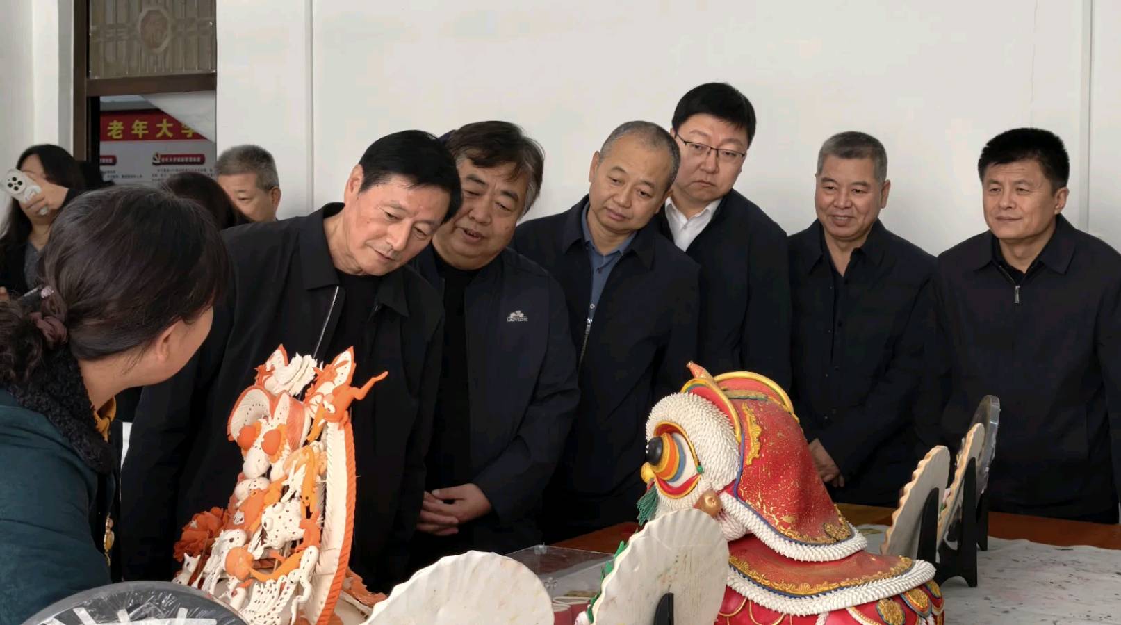 咸阳市委老干部局、市老干部活动中心(市老年大学)来乾观摩交流