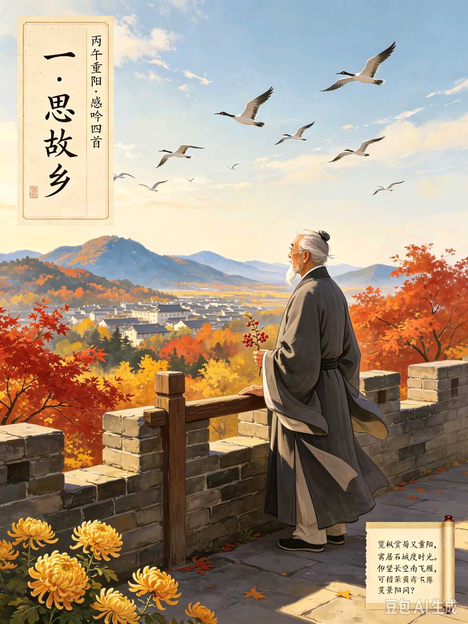 【荣耀中国】文学社*七律·重阳感怀 (平起首押·中华通韵·十三昂)作者/刘欣贤(图4)