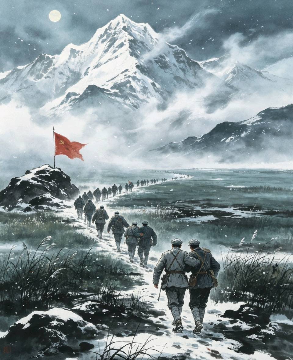 《满江红·长征》——纪念长征胜利90周年作者：燕山客/朗诵：卿音