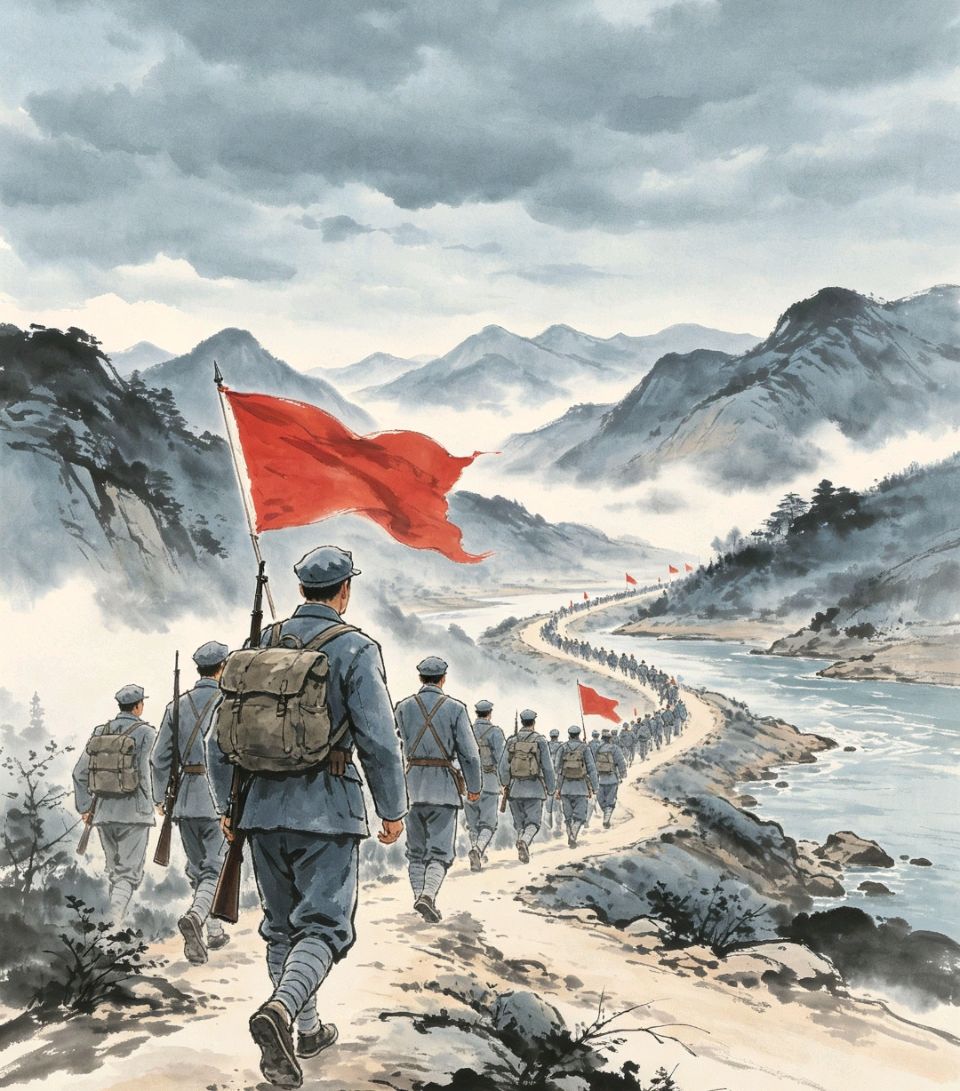 《满江红·长征》——纪念长征胜利90周年作者：燕山客/朗诵：卿音