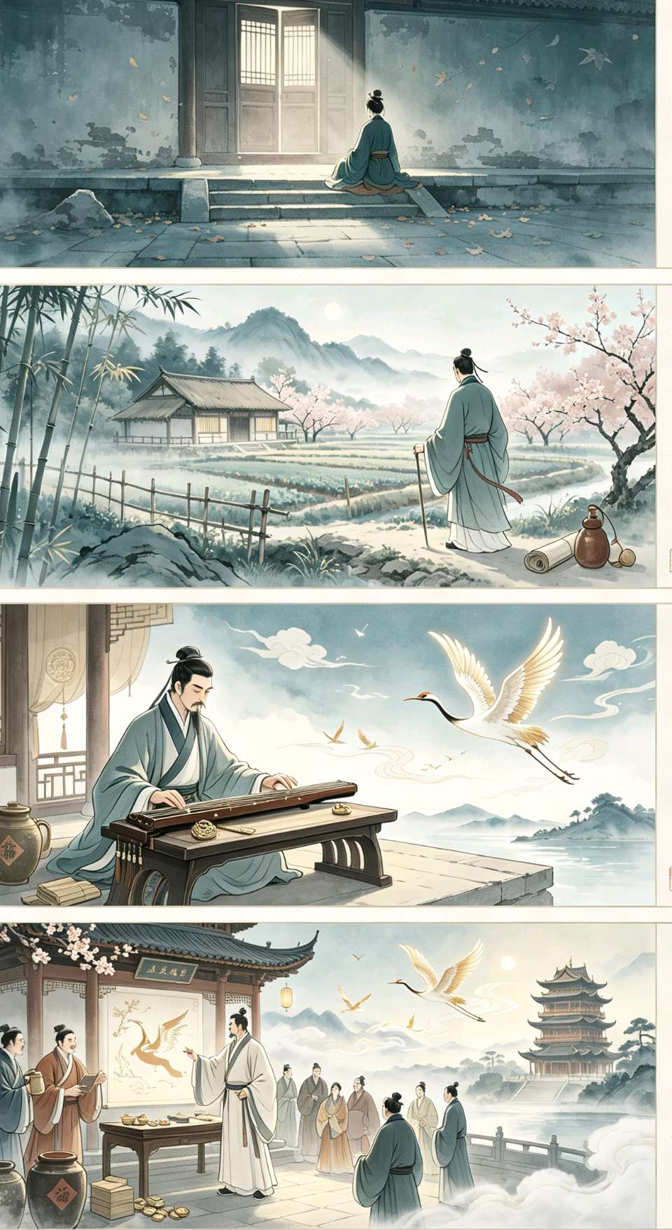 【中国诗人】文坛*楚江居何霖生聊•古代轶事（古风）（图6）