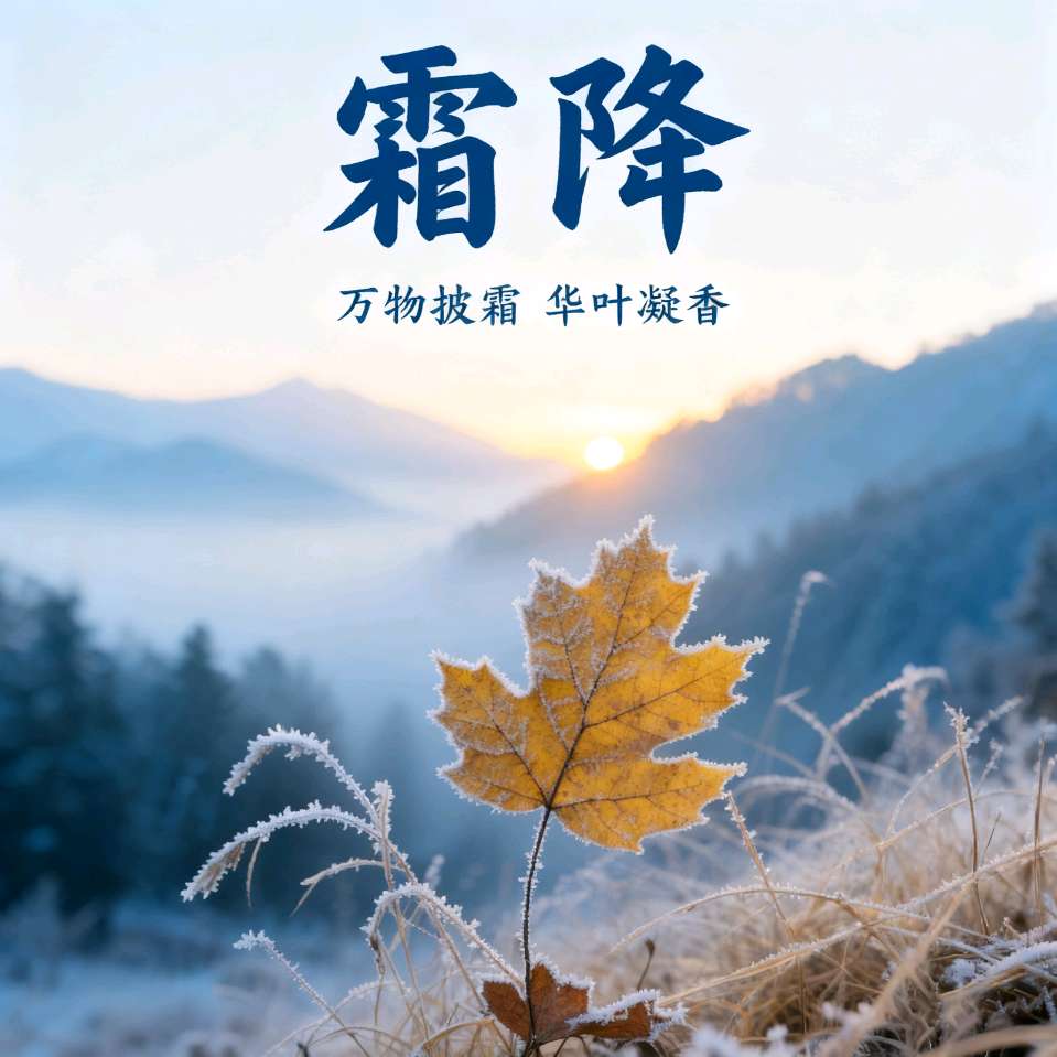 《七绝·霜降》作者/大马迎风 陳福林 山高林密 张庆业 简约生活 冯全武 樊明堃 篆刻/息连有 刊头题字/王唤中(原创)（图3）