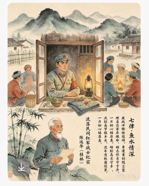 七律.鱼水情深