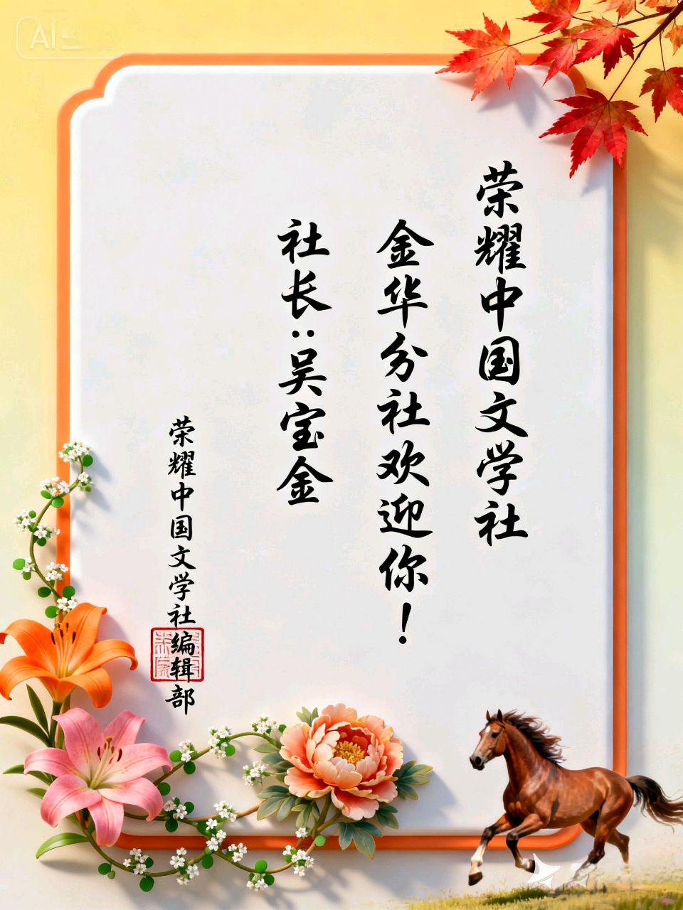 【荣耀中国】金华分社*吴宝金词曲欣赏(图11)