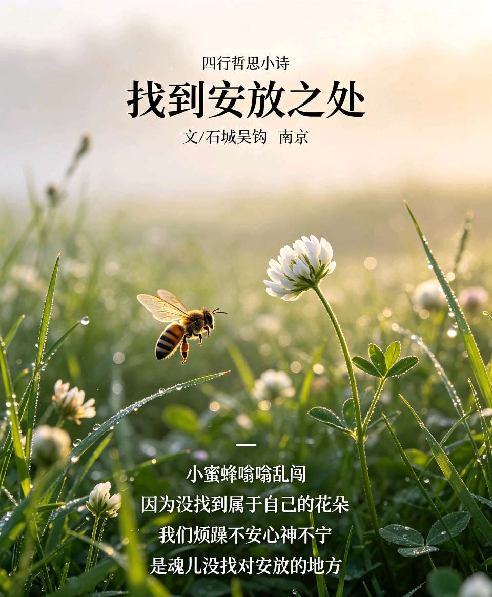 【荣耀中国】文学社*四行哲思小诗（四首）文/石城吴钩 南京（图2）