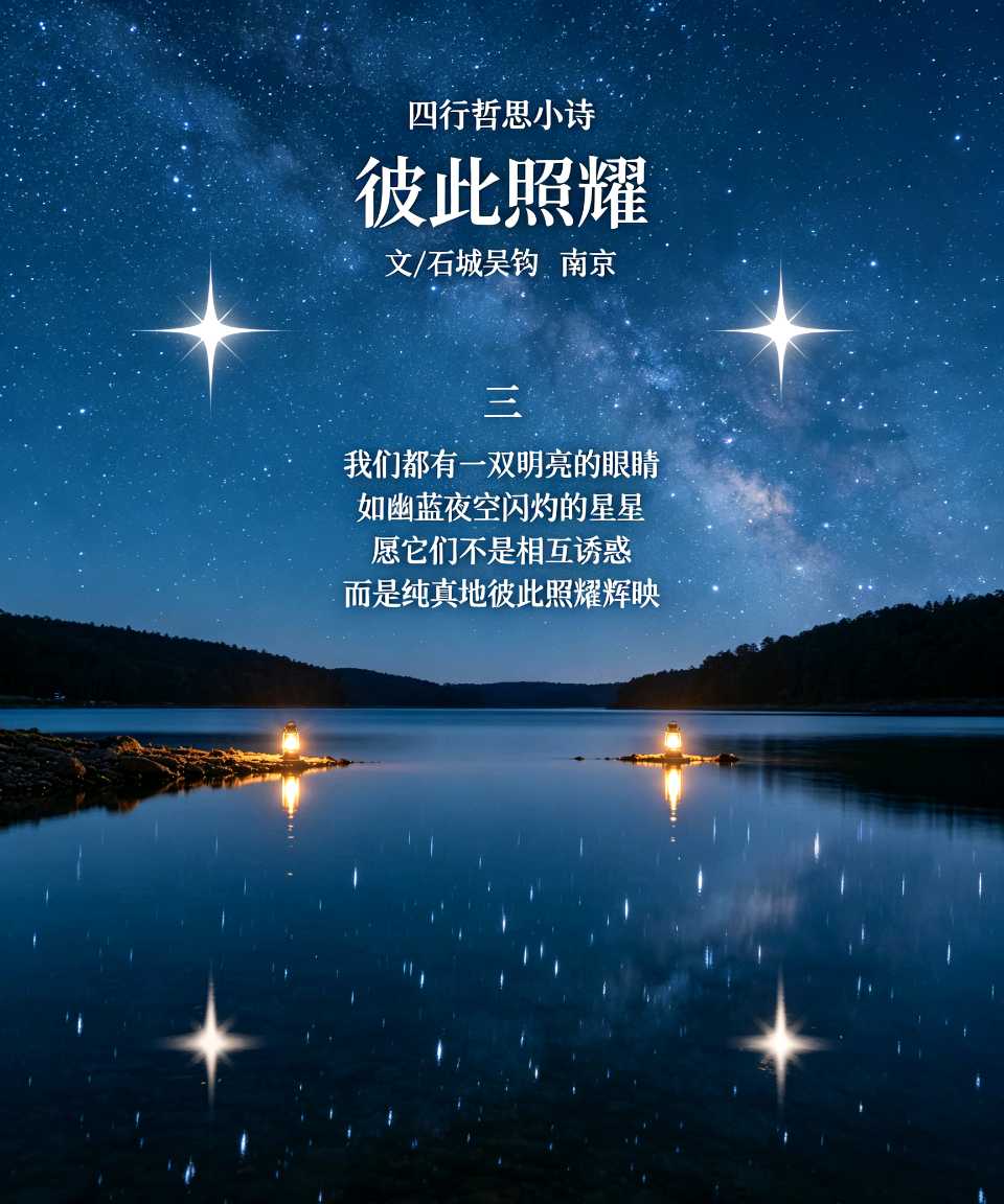 【荣耀中国】文学社*四行哲思小诗（四首）文/石城吴钩 南京（图4）