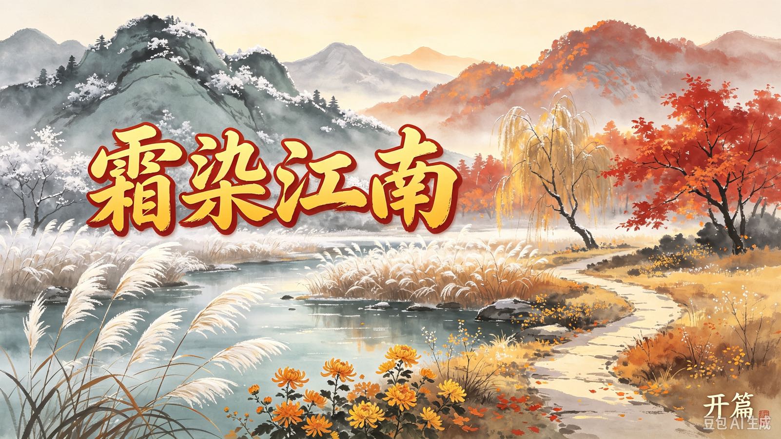 《笔底情长》欣赏知名诗人蔡辛丑先生.霜降随吟(图3)