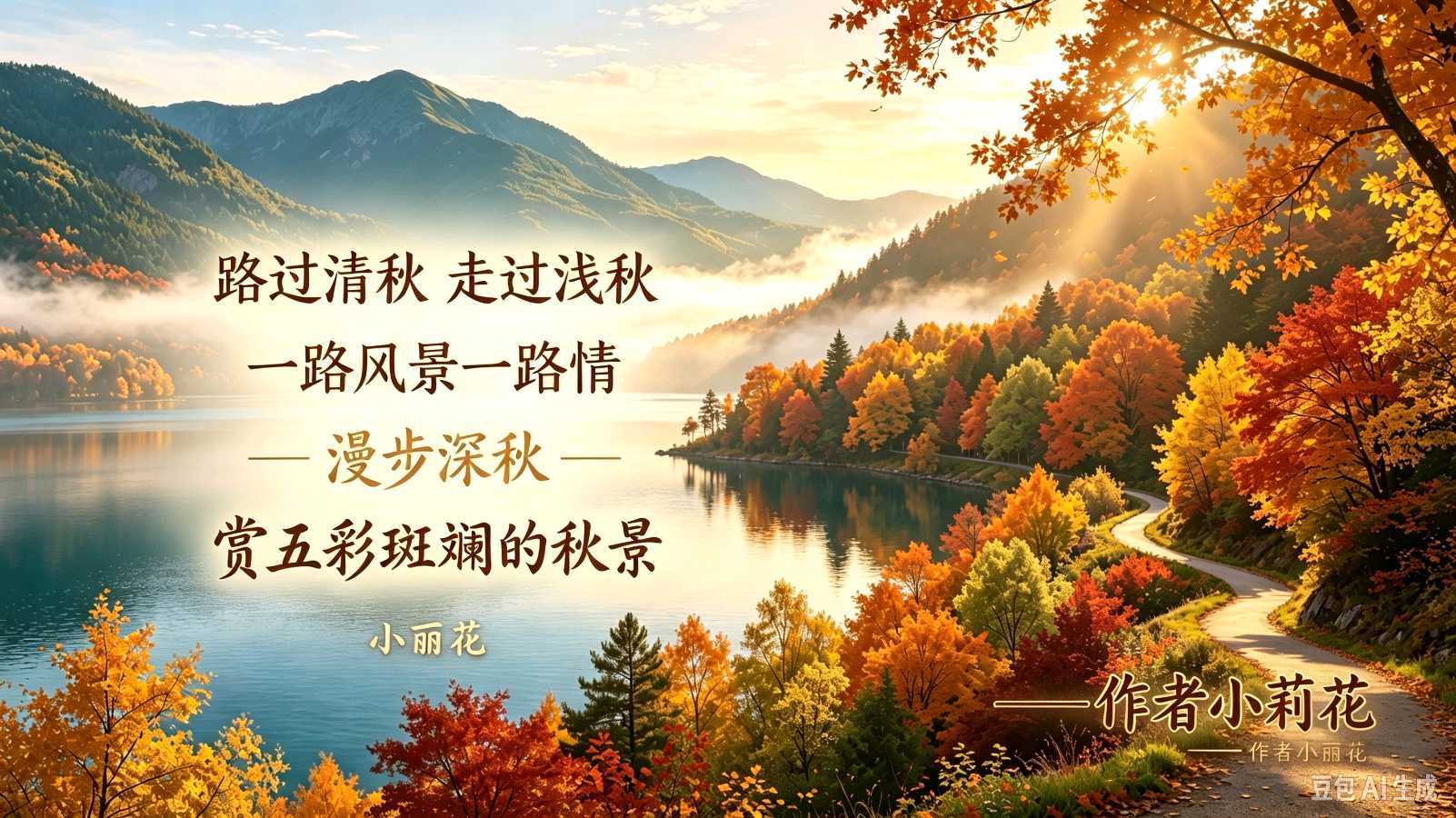 刘林丽原创诗歌作品 第230期《斑斓的秋天》朗诵嘉宾/金山 总编 制作/刘林丽(图7)