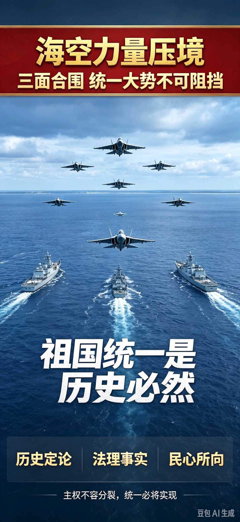 《大势不可阻挡，祖国统一必将实现》