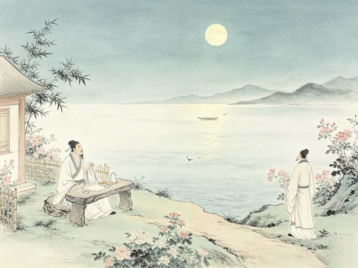 诗词联曲研究/东郭生近期对句续诗配画261028(图17)