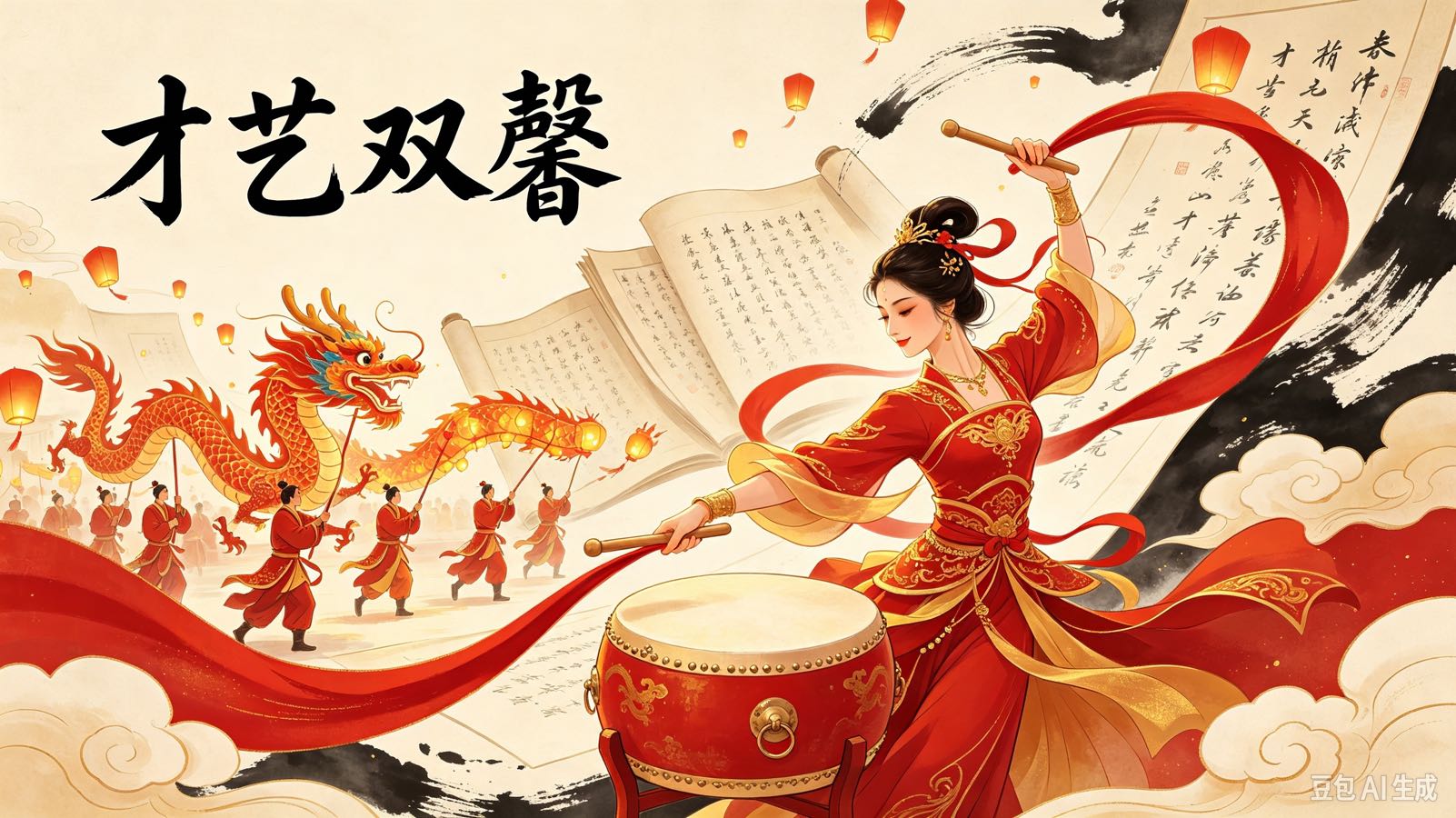 《翰墨诗声》赠才艺双馨朱德群老师（图5）